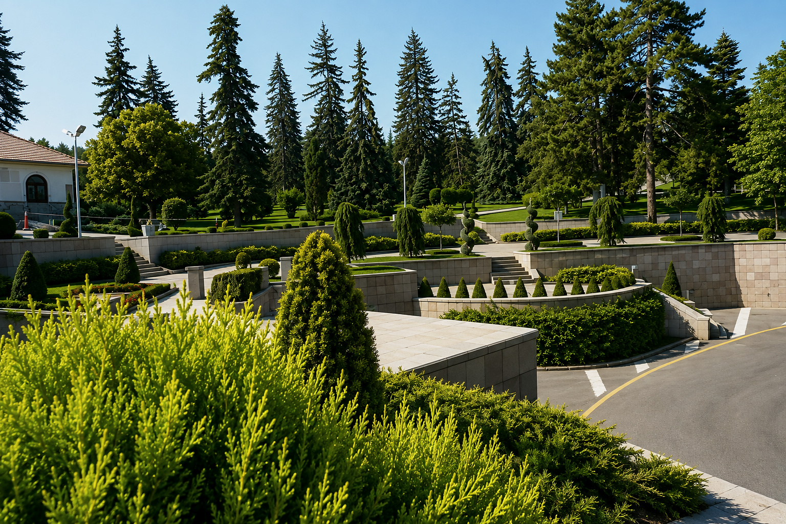 Palais Présidentiel de Çankaya — Paysage d’État et Bosquet Vivant — Architecture Paysagère 03